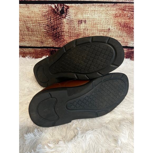 Red Wing Brown Leather Safety Toe Work Shoes Mens 14 Oxford Oil Slip Resistant - Picture 8 of 11